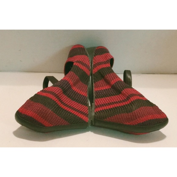 THE SAK Red STRIPED MaryJane KNIT WEDGE EUC SZ 9 - Picture 5 of 8